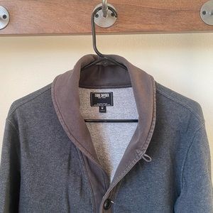 Todd Snyder Contrast Shawl Collar Cardigan